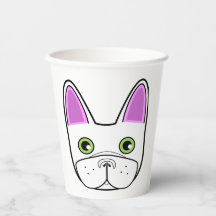 Witte Franse Bulldog Gezicht