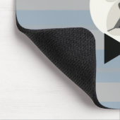 Witte Franse Bulldog, Stripes Muismat (Hoek)