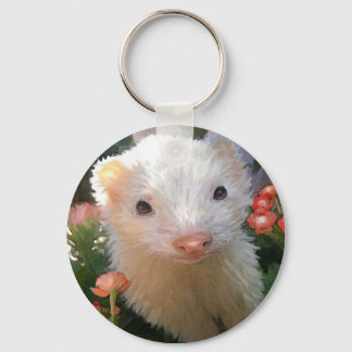 witte fret sleutelhanger