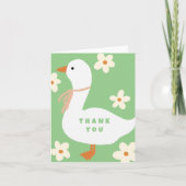 Witte Gans en Daisies Dank U Groen (Voorkant)