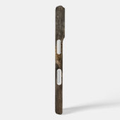 Witte gans gluren uit grillig houten gat Case-Mate iPhone case (Achterkant / Rechts)