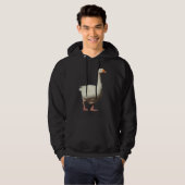 Witte gans hoodie (Voorkant volledig)