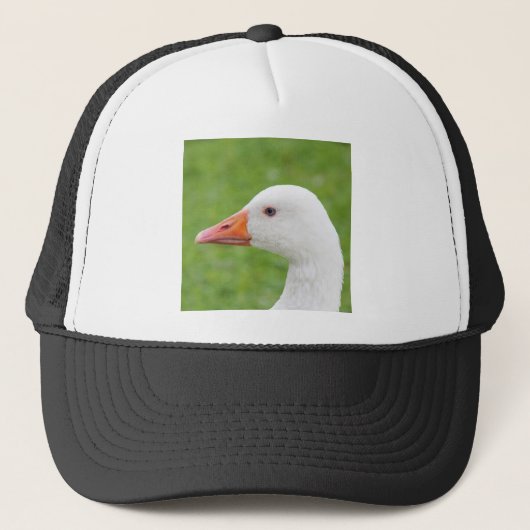 Witte gans trucker pet (Voorkant)