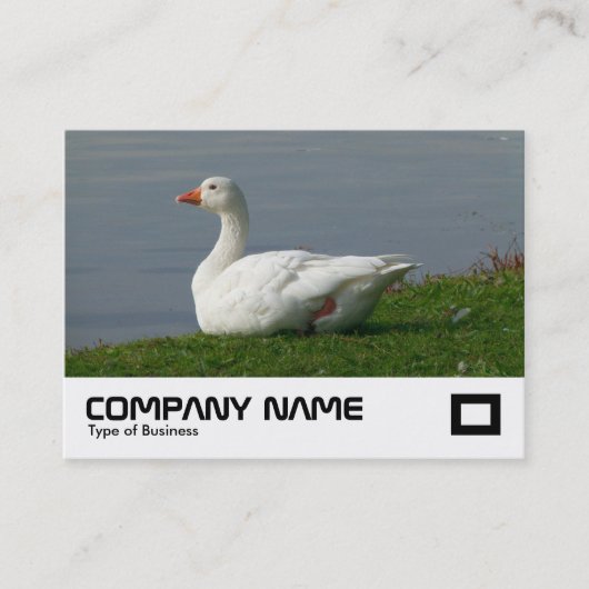 Witte gans visitekaartje (Voorkant)