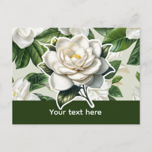 Witte Gardenia Bloemen Briefkaart