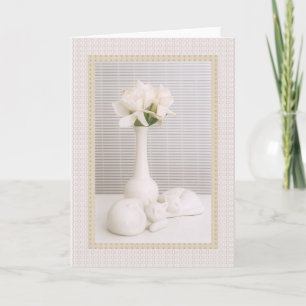 Witte gardenia & vrienden kaart