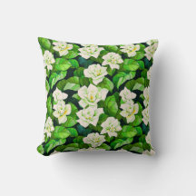 Witte Gardenia's en Jade Groene Bladeren