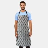 Witte gebreide woltextuur, close-up foto. schort (Gedragen)