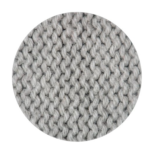 Witte gebreide woltextuur, close-up foto. snijplank (Voorkant)