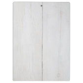 Witte gebruikte  houtstructuur als achtergrond klembord (Achterkant)