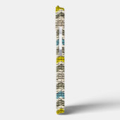 WITTE GEEL GRIJS BLAUWE MOSAISCHE CHEVRONNEN Case-Mate iPhone CASE (Achterkant / Links)