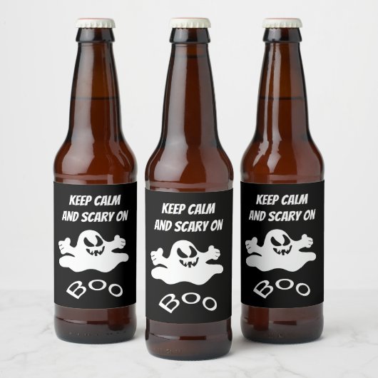 Witte geest bier etiket (Flessen)