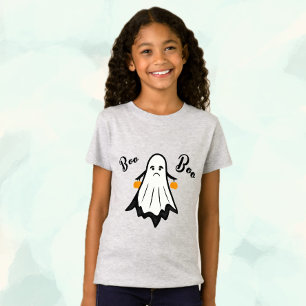 Witte geest met pompoenen t-shirt