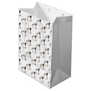Witte geesten en zwarte katten Witte Halloween Medium Cadeauzakje