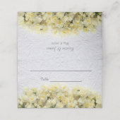 Witte gegaufreerd met narcissen (Buitenkant ongevouwen)