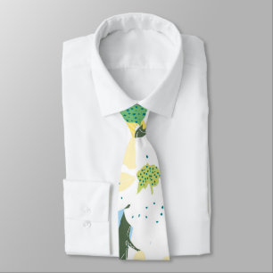 witte gele bloem sakura stropdas