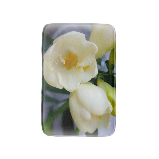 witte gele diepte badmat (Voorkant Verticaal)