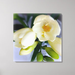 witte gele diepte canvas afdruk