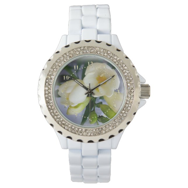 witte gele diepte horloge (Voorkant)