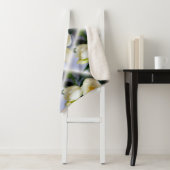 witte gele diepte sherpa deken (In situ)