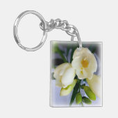 witte gele diepte sleutelhanger (Voorkant Links)