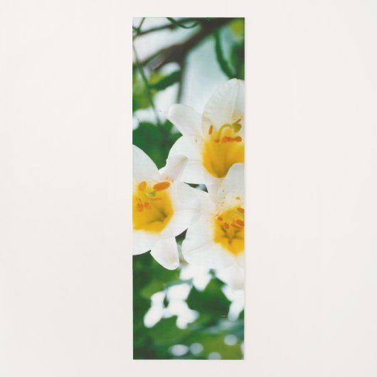 Witte gelilies - Lily Flower Lilium candidum Yogamat (Voorkant)