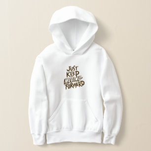 Witte Gepersonaliseerd hoodie met zakken