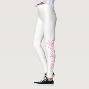 Witte gepersonaliseerde leggings verspreiden vrien