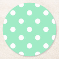Witte gestippelde elegante blanco munt groen