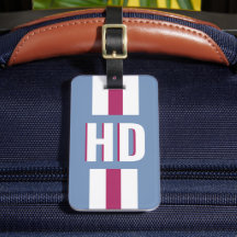 Witte gestreepte Shadow Monogram retro Vakantie