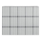 Witte getextureerde achtergrond met subtiele, verw kalender (Hoes)