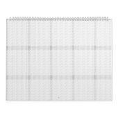 Witte getextureerde achtergrond met subtiele, verw kalender (Hoes)