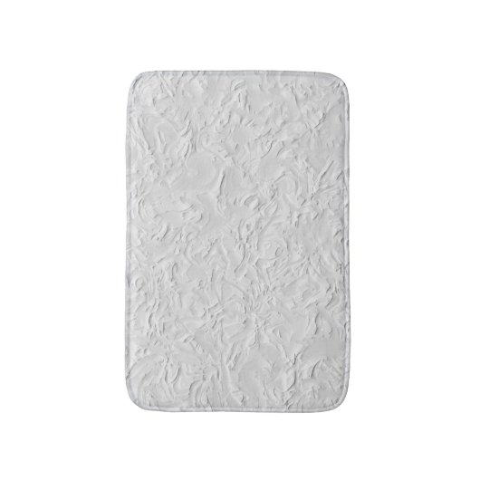 Witte getextureerde steen, zwart-wit Abstracte kun Badmat (Voorkant Verticaal)