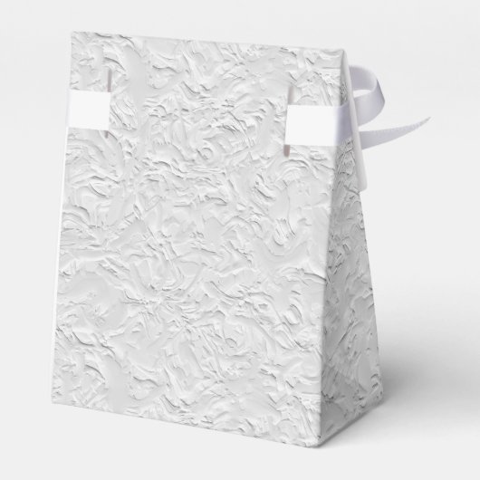 Witte getextureerde steen, zwart-wit Abstracte kun Bedankdoosjes (Achterkant)