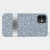 Witte glanzende diamanten Case-Mate iPhone case (Achterkant (horizontaal))