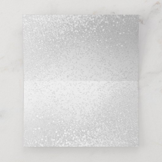 Witte glitter (Binnenkant ongevouwen)