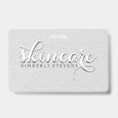 Witte glitter badge (Achterkant)