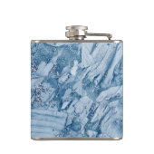 Witte glitter en marmer heupfles (Achterkant)