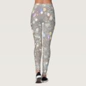 Witte Glitter Feest Leggings (Achterkant)