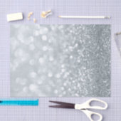 Witte Glitter Fonkelende Sparkle Sweet 16 Feest Tissuepapier (Craft)