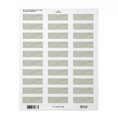 Witte Glitter Glam Bokeh Sparkle Adresetiketten Etiket (Full Sheet)