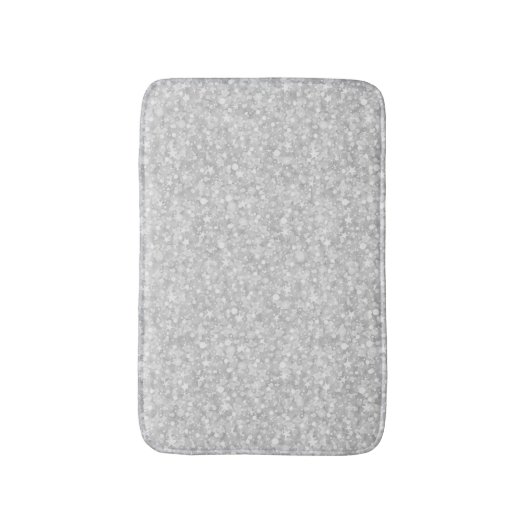 Witte Glitter & Sparkles Badmat (Voorkant Verticaal)