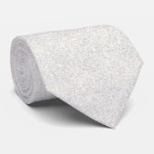 Witte Glitter Sparkly Stropdas (Opgerold)
