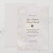 Witte Glitter Waterverf Vormen bruiloft Kaart (Voorkant / Achterkant)