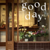 Witte Goede Dag Spiegel & Window Decal Decor