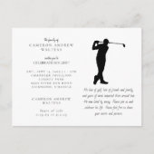 Witte Golf viering van het leven Briefkaart (Voorkant)