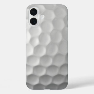Witte Golfbal met Putjes Textuur iPhone 16 Plus Hoesje