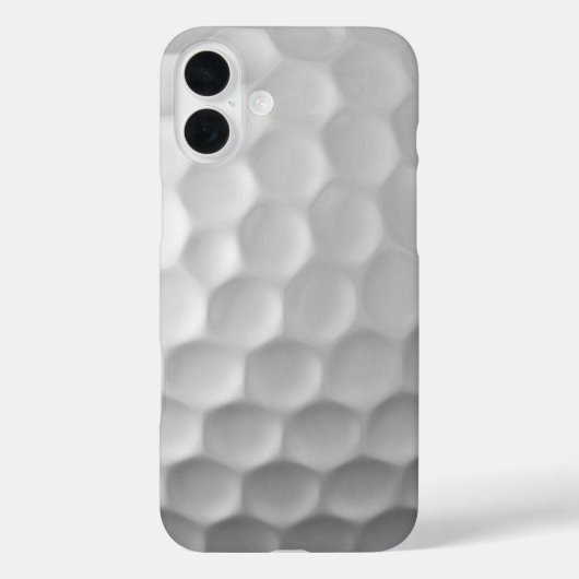 Witte Golfbal met Putjes Textuur Case-Mate iPhone Case (Achterkant)