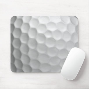Witte Golfbal met Putjes Textuur Muismat
