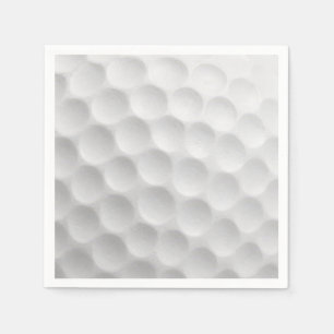 Witte golfbal met putjesontwerp servet